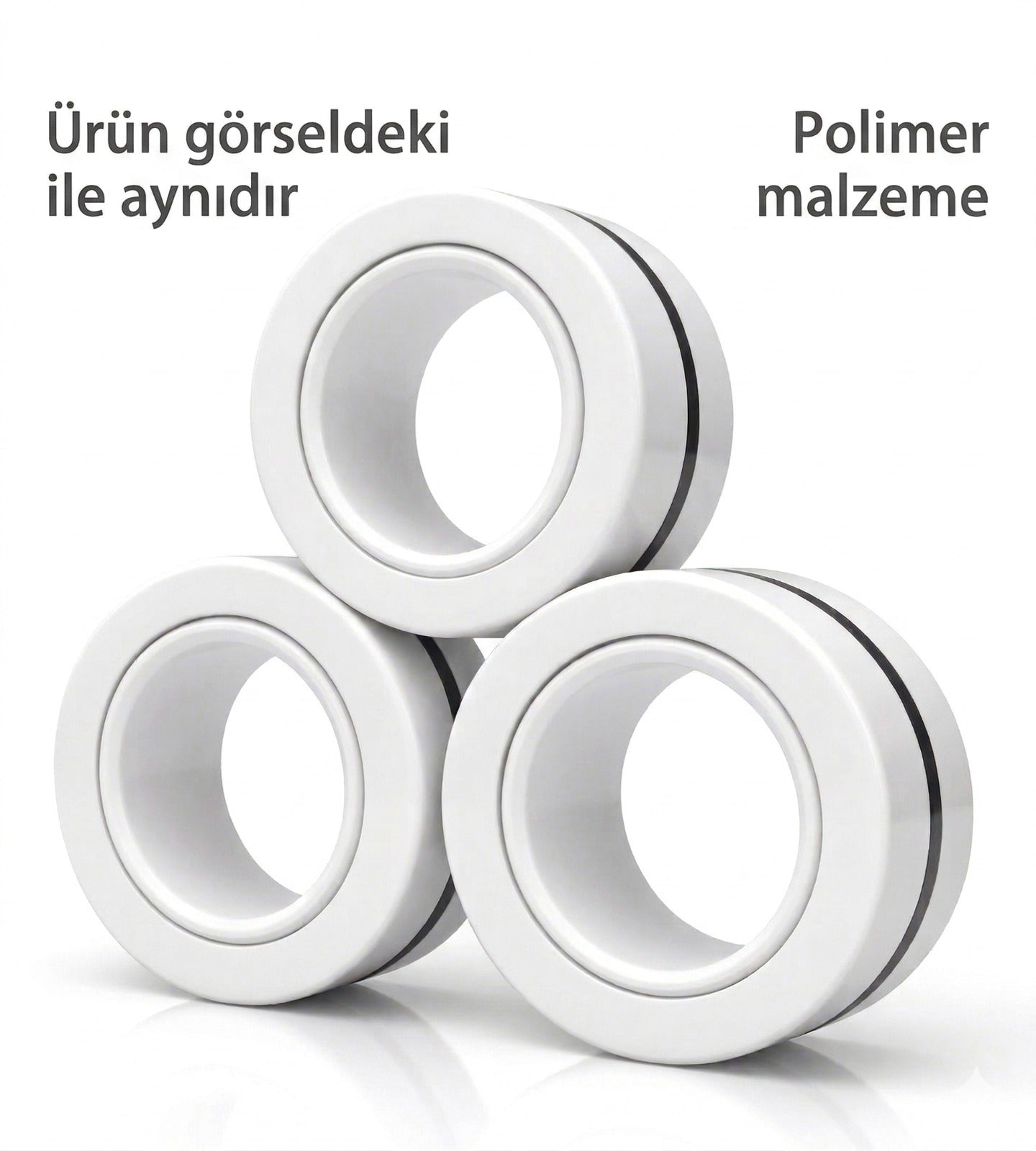 ZingRing - Premium Manyetik Stres Yüzükleri (3'lü Set)