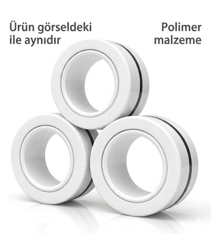 ZingRing - Premium Manyetik Stres Yüzükleri (3'lü Set)
