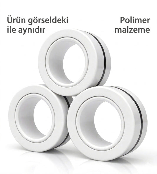 ZingRing - Premium Manyetik Stres Yüzükleri (3'lü Set)